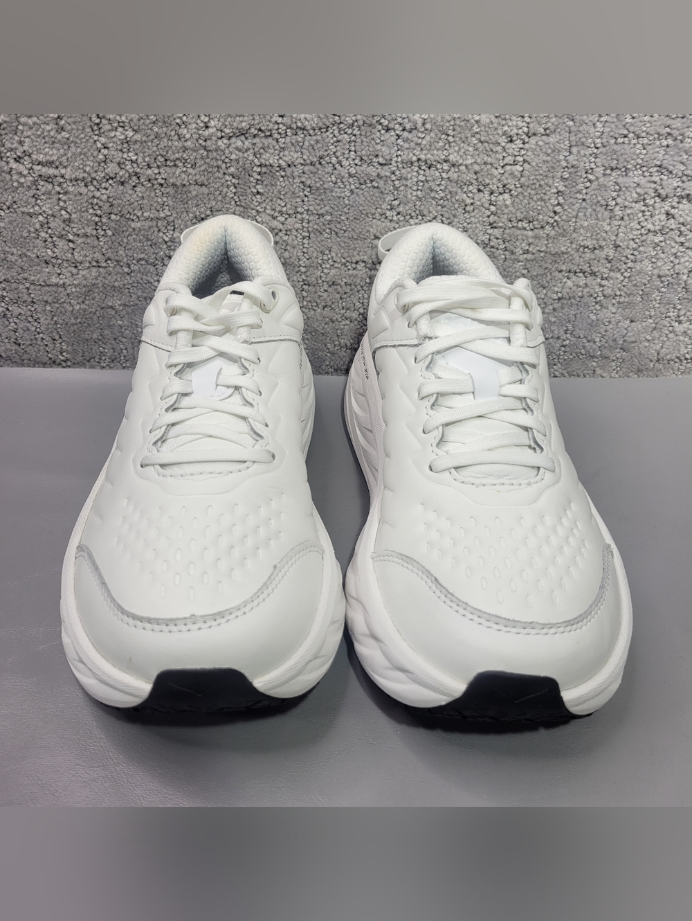 Hoka One One Bondi SR Wide Women's US 6.5D White Leather Running Sneakers - Picture 3 of 10